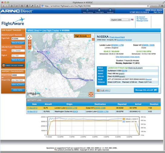 NBAA 2012 ARINC & FlightAware